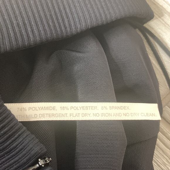 Nadia Tarr crossover halter bodycon dress black sz s - Picture 5 of 7